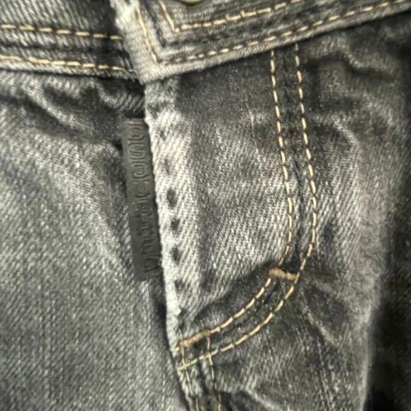 Dsquared2 Gray Coal Miner Selvedge Jeans Size 42 US 6 28 Cuffed Selvege - Picture 4 of 11